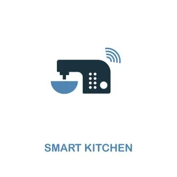 Smart Kitchen icon in two colors design. Premium style from smart devices icon Stock Illustration