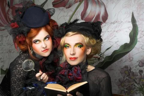 Smart ladies. Stock Photos