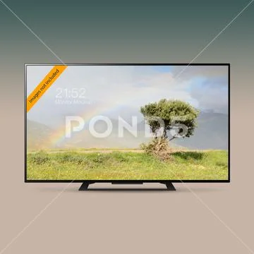 Smart LED Ultra HD TV mock-up series PSD 템플릿