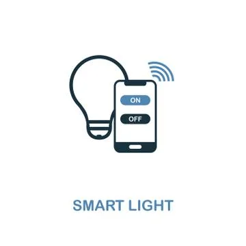 Smart Light icon in two colors design. Premium style from smart devices icon Stock Illustration