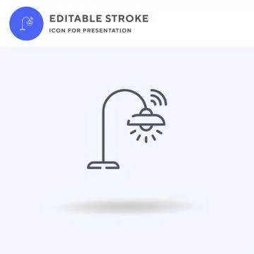 Smart Light icon vector, filled flat sign, solid pictogram isolated on white Stock Illustration