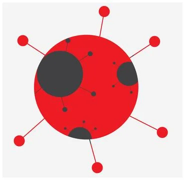 Smart line molecule design templet Stock Illustration