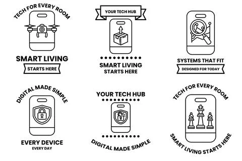 Smart living is a concept that is designed to make life easier Stockillustratie