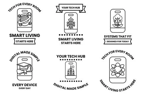 Smart living is a concept that is designed to make everyday life easier Stock Illustration