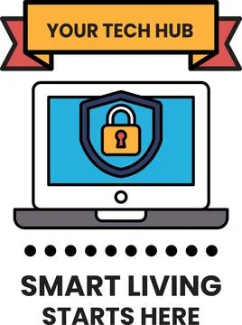 A smart living starts here Ilustración de archivo