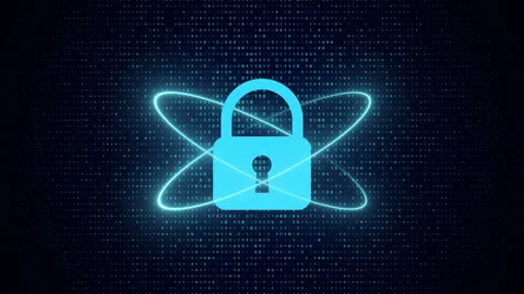 Smart Lock Cyber security and information or network protection Stock Footage 335196631
