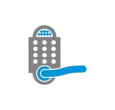 Smart lock icon on background for graphic and web design. Simple illustration Stock Illustration