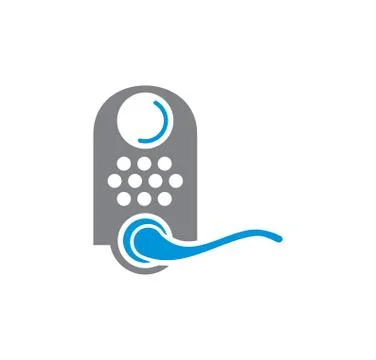 Smart lock icon on background for graphic and web design. Simple illustration 스톡 일러스트