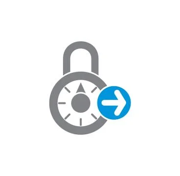 Smart lock icon on background for graphic and web design. Simple illustration Stock Illustration