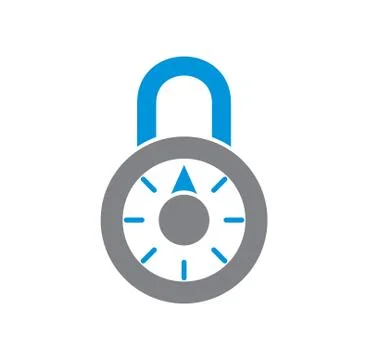 Smart lock icon on background for graphic and web design. Simple illustration Stock Illustration