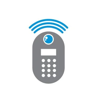 Smart lock icon on background for graphic and web design. Simple illustration 스톡 일러스트