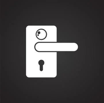 Smart lock icon on background for graphic and web design. Simple illustration 스톡 일러스트