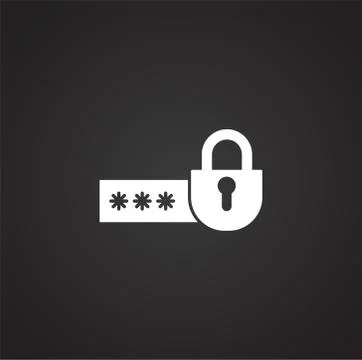 Smart lock icon on background for graphic and web design. Simple illustration 스톡 일러스트