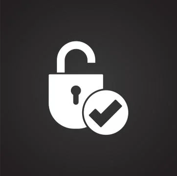 Smart lock icon on background for graphic and web design. Simple illustration イラスト素材