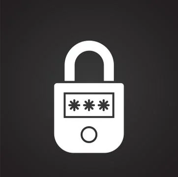 Smart lock icon on background for graphic and web design. Simple illustration Illustrazione stock
