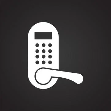 Smart lock icon on background for graphic and web design. Simple illustration 스톡 일러스트