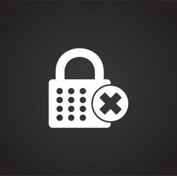 Smart lock icon on background for graphic and web design. Simple illustration Stock-Illustration