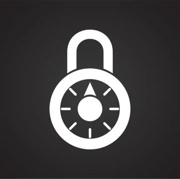 Smart lock icon on background for graphic and web design. Simple illustration Stock Illustration