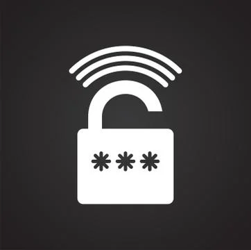 Smart lock icon on background for graphic and web design. Simple illustration イラスト素材