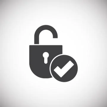 Smart lock icon on background for graphic and web design. Simple illustration 스톡 일러스트
