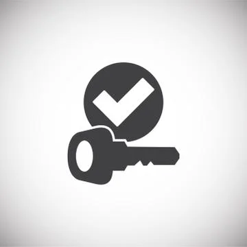 Smart lock icon on background for graphic and web design. Simple illustration Stock Illustration