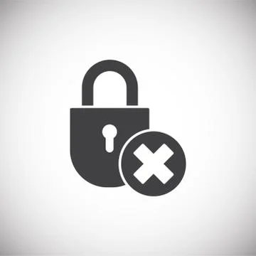 Smart lock icon on background for graphic and web design. Simple illustration Ilustração Stock