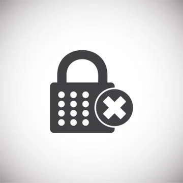 Smart lock icon on background for graphic and web design. Simple illustration Illustrazione stock