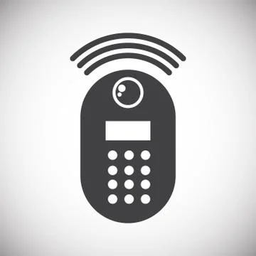 Smart lock icon on background for graphic and web design. Simple illustration Stock-Illustration