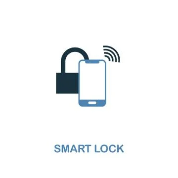 Smart Lock icon in two colors design. Premium style from smart devices icon Stock Illustration