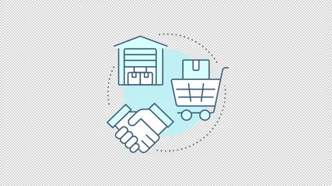 Smart logistics operations management animated mobile app onboarding Stock Footage 345253728