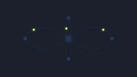 Smart Logistics Supply Route Node Map with Pulsing Lime Delivery Dots and N.. Stock Footage 346611605