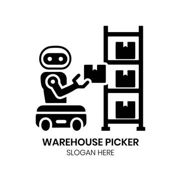 Smart Logo For Cargo Warehouse Logo Stock Illustration