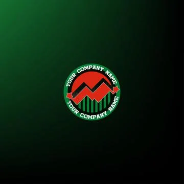 Smart logo combining a gear and a graph Stock Illustration