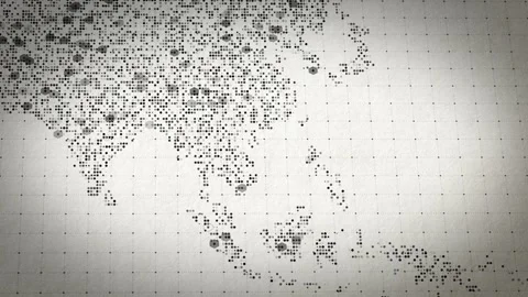 Smart Mapping Asia Digital Infrastructure Insights Location Intelligence Metrics Stock Footage 312359946