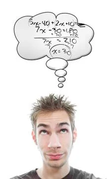 Smart math student 스톡 일러스트