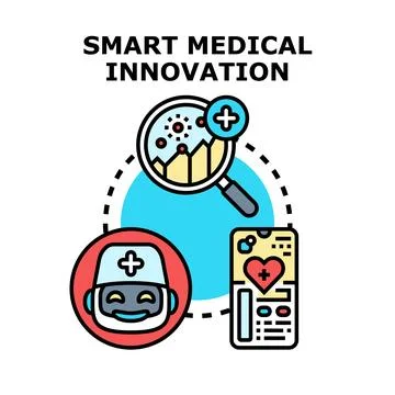Smart medical innovation concept visualizing digital healthcare future Stock Illustration