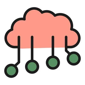 Smart memory icon vector flat Stock Illustration