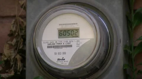 Smart Meter HD 02 Stock Footage 11541599