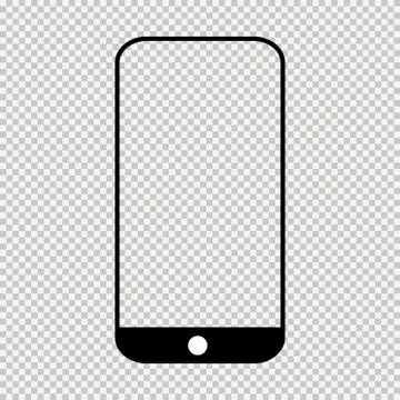 Smart mobil phone mock up, Smartphone technology template, modern blank telep Stock Illustration