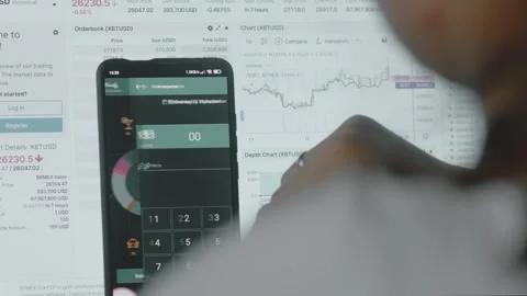 Smart money management. Using technology to track budget. A person who uses a Stock Footage 250388463