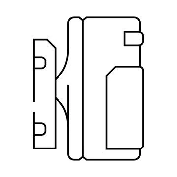 Smart motion sensor home line icon vector illustration Stock Illustration