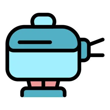 Smart multi cooker icon representing modern kitchen appliances Stock Illustration
