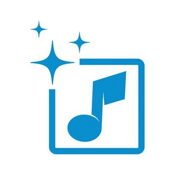 Smart  Music Technology Logo Design Stock Illustration
