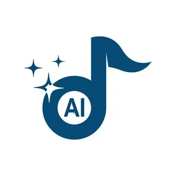Smart  Music Technology Logo Design Stock Illustration
