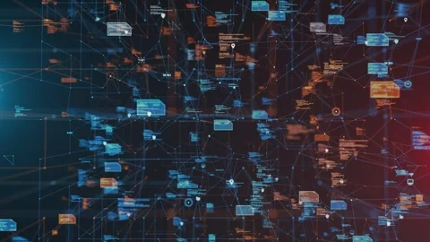 Smart Network Architecture Cloud Computing Next-Gen Data Connectivity  Video stock 303464416