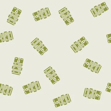 Smart notifications glyph vector seamless pattern Stockillustratie