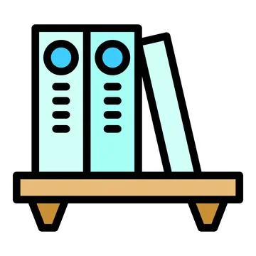 Smart office folders icon vector flat Stock Illustration