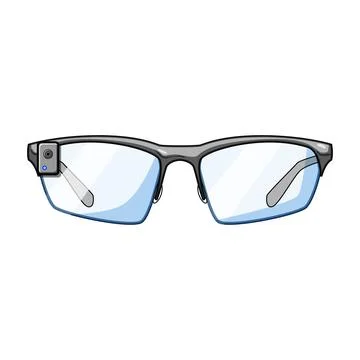 Smart optical device providing advanced digital experience Stock Illustration