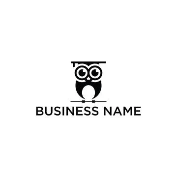 Smart Owl Logo can be use for icon, sign, logo and etc Stock Illustration
