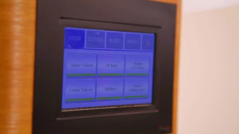 Smart Panel On Yacht Видео 129624722